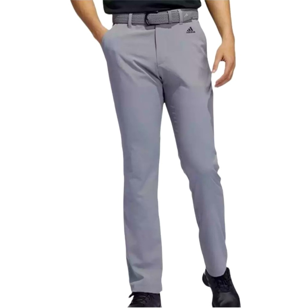 ADIDAS Adi Golf Pants Men's SIZE 36W x 30L Grey Three Stripes Logo GU2673 NWT